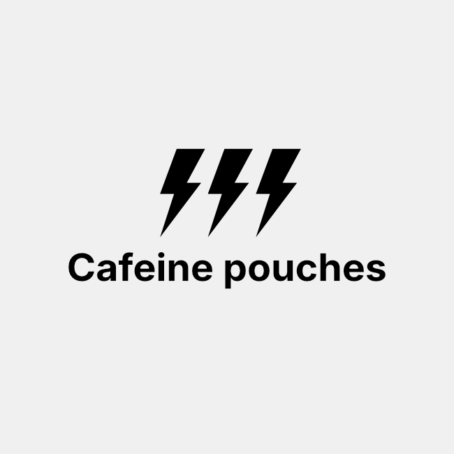 Caffeine pouches