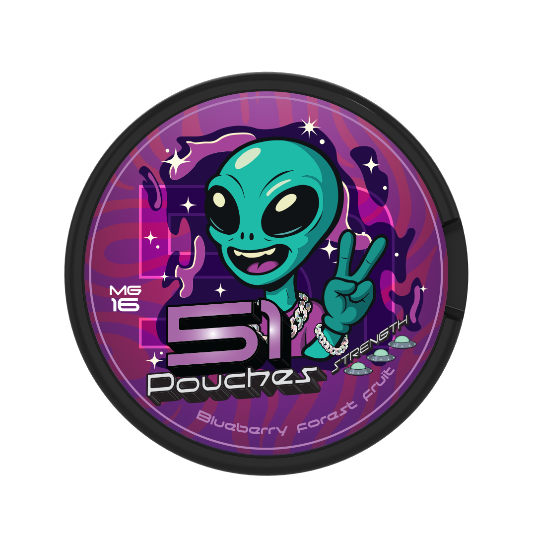 51Pouches Blueberry Forest Fruit 16mg