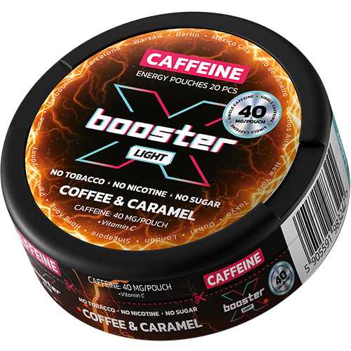 X-booster  - Snusy, woreczki nikotynowe, dostępne w Polsce, Snus Polska, Snus, nicotine pouches, snus europe, europe snus, caffeine pouches, snus planet