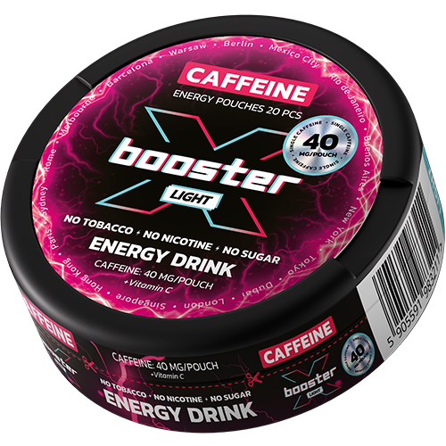 X-booster  - Snusy, woreczki nikotynowe, dostępne w Polsce, Snus Polska, Snus, nicotine pouches, snus europe, europe snus, caffeine pouches, snus planet