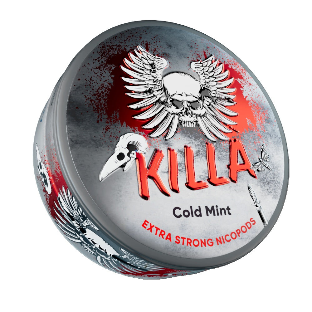 Killa - Snusy, woreczki nikotynowe, dostępne w Polsce, Snus Polska, Snus, nicotine pouches, snus europe, europe snus, caffeine pouches, snus planet