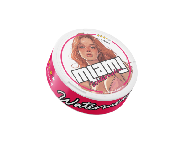 MIAMI  - Snusy, woreczki nikotynowe, dostępne w Polsce, Snus Polska, Snus, nicotine pouches, snus europe, europe snus, caffeine pouches, snus planet