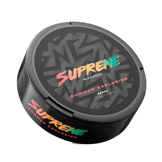 Supreme - Snusy, woreczki nikotynowe, dostępne w Polsce, Snus Polska, Snus, nicotine pouches, snus europe, europe snus, caffeine pouches, snus planet