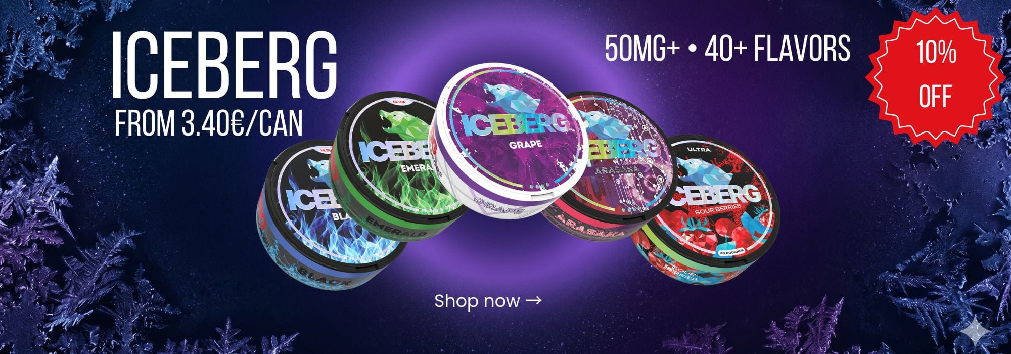 Iceberg nicotine pouches 10% off - SnusPlanet